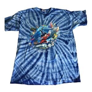 Disney Vintage  2000’s Tye Dye Where the Magic lives Shirt No Sz tag EUC